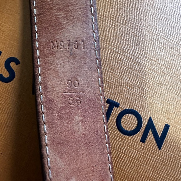 Authentic Louis Vuitton 25mm Monogram Mini Belt| Size 90 CM - Picture 6 of 12